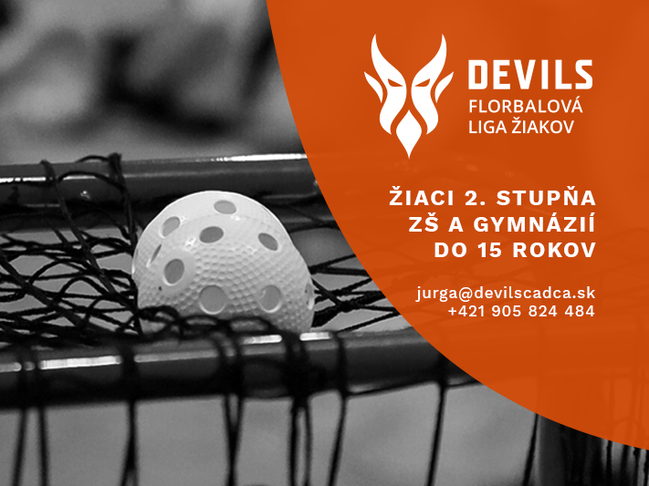 DEVILS FLORBALOVÁ LIGA ŽIAKOV AJ TÚTO SEZÓNU